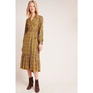 Anthropologie Dalton Wrap Maxi Dress